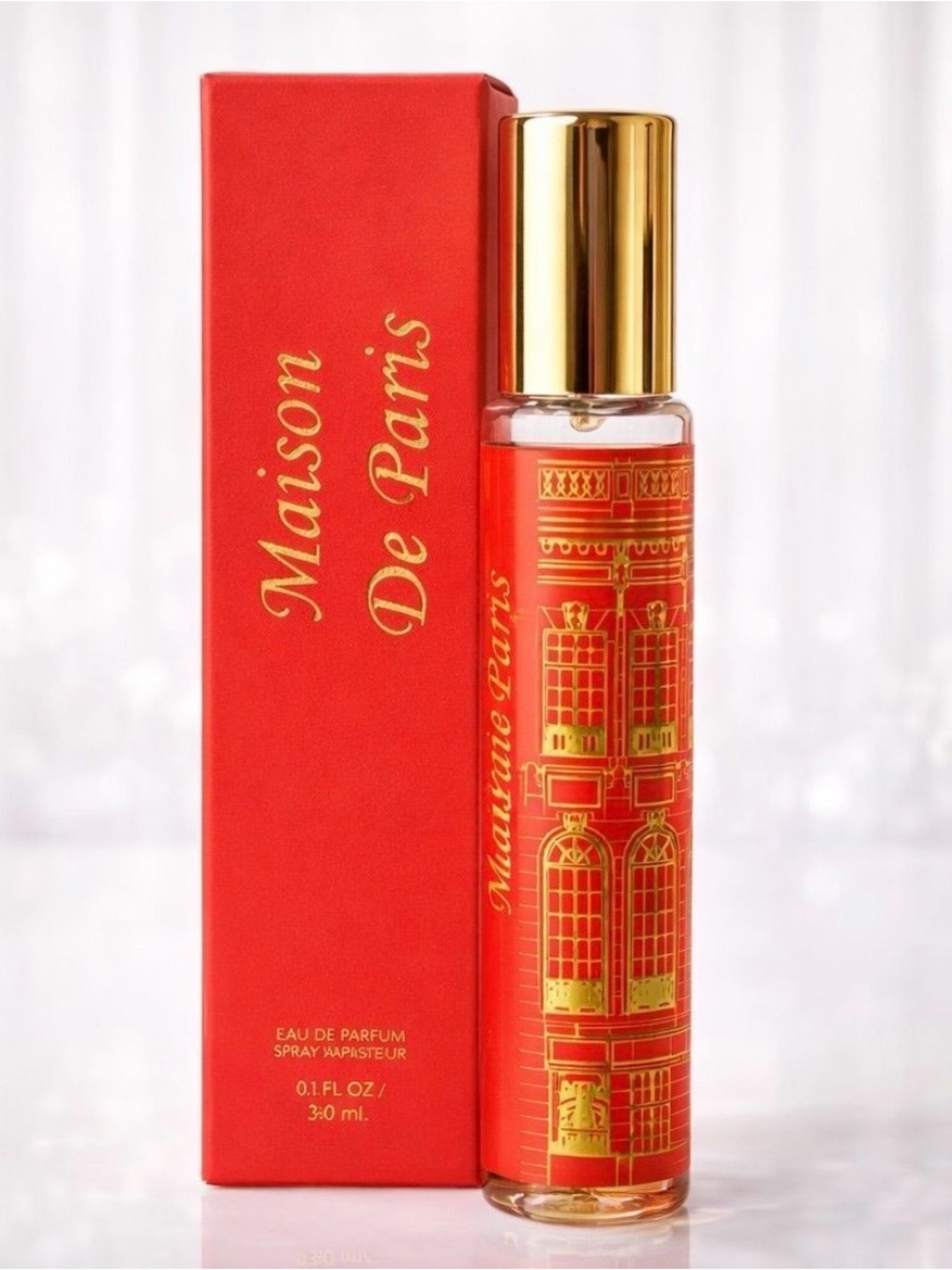 Maison De Paris Red & Gold Rollerball Perfume